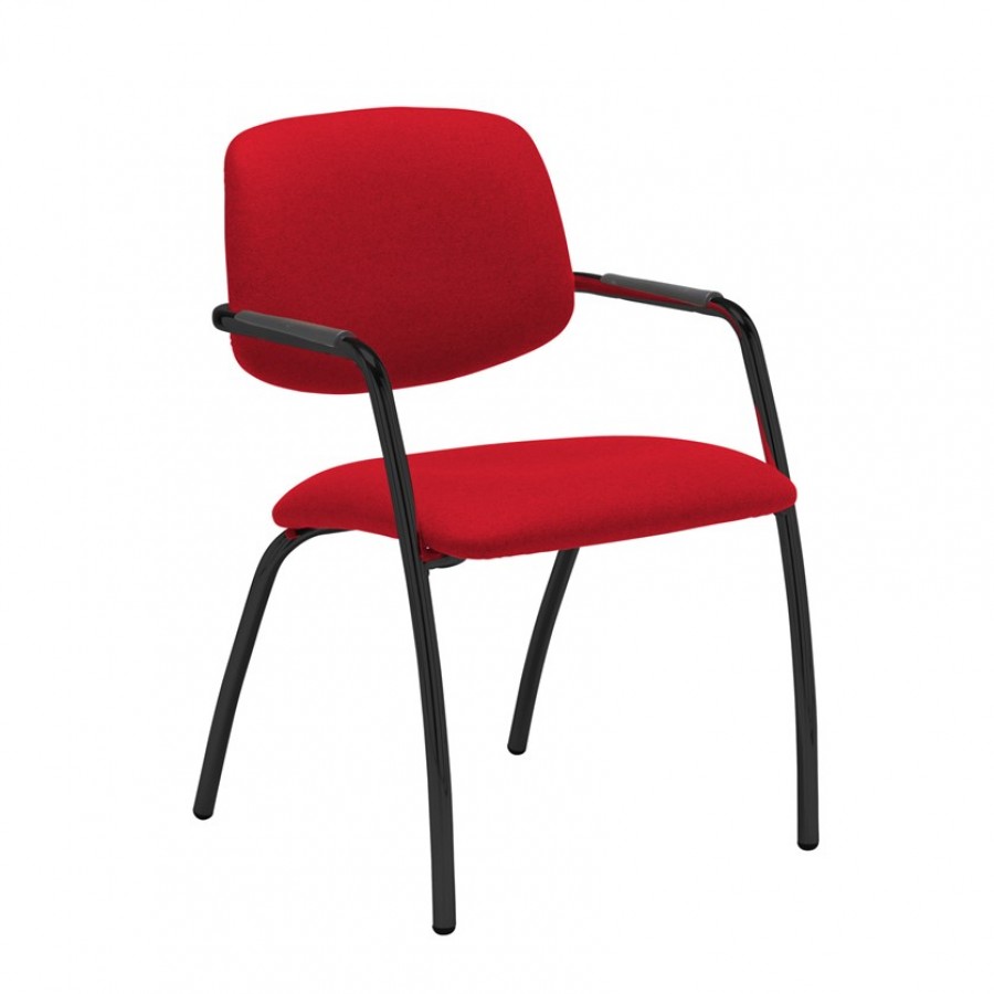 Tuba Medium Back 4 Leg Fabric Visitor Chair